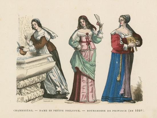 Early modern drawing of types of women